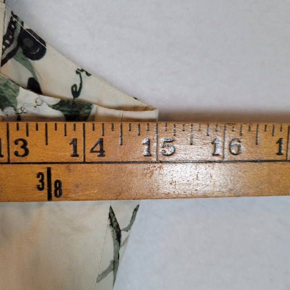 MARCHESA ROSA Womens Marilla Cotton Dress Size 4 Floral Maxi Sundress Beige - Picture 2 of 13